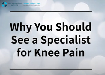 Why You Should See a Specialist for Knee Pain